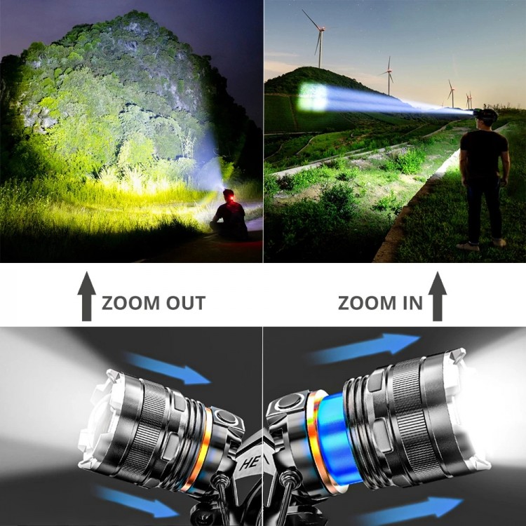 PeakStar PS-8002 Sensörlü Zoomlu Profesyonel Şarjlı Kafa Lambası PeakStar PS-8002 Sensörlü Zoomlu Profesyonel Şarjlı Kafa Lambası