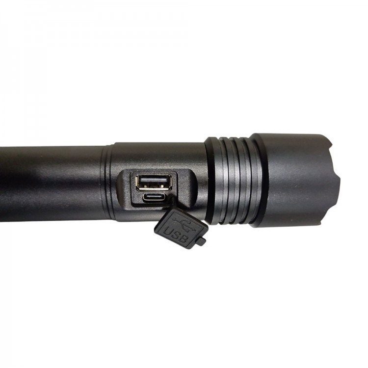 1300 Lümen TG Led 2800 mAH Zoom Özellikli Şarj Edilebilir El Feneri SK3600