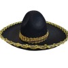 Gold-Striped Mexican Mariachi Latin Hat 55 cm for Children