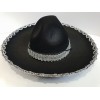 Silver-Striped Mexican Mariachi Latin Hat 55 cm Children