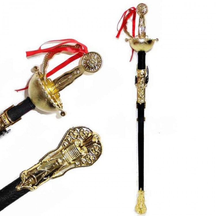 Costume Party Plastic Non-Toxic Zorro Sword Knight Sword 62 cm