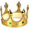 Plastic King Crown Gold Color Adult Size 55 cm