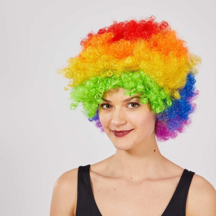 Colorful Curly Afro Bonus Wig