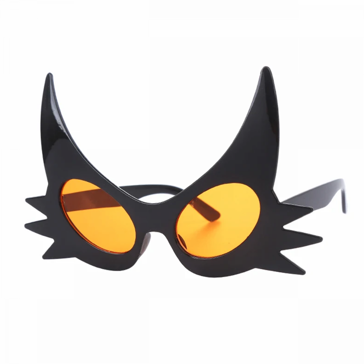 Siyah Renk Bıyık Tasarımlı Kedi Gözlüğü 19x11 cm