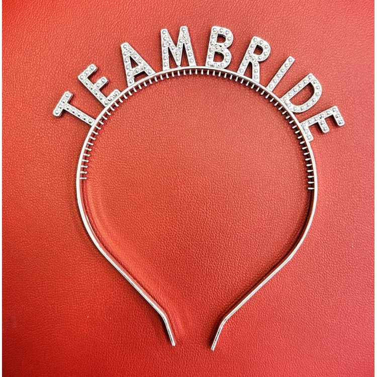 Gümüş Renk Team Bride Taç Plastik – Gelin ve Nedime Tacı