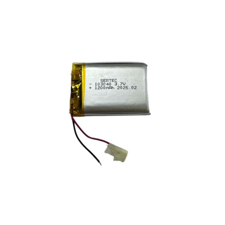 103040 3.7V 1200mAh Li-Polymer Pil Devreli/1.5A