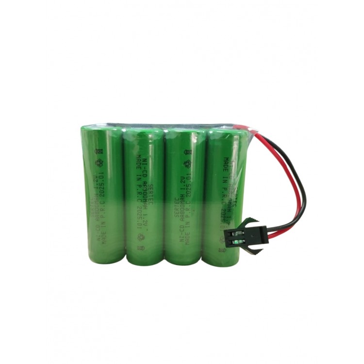 SERTEC 4.8V 4S1P AA 800 MAH KABLO + SİYAH KONNEKTÖRLÜ OYUNCAK PİLİ