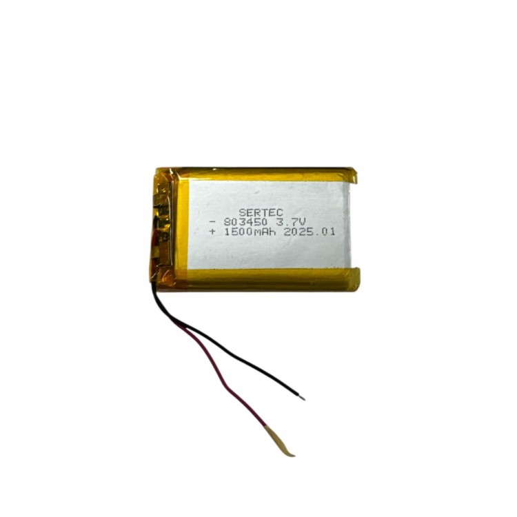 803450 3.7V 1500mAh Li-Polymer Pil Devreli/1.5A