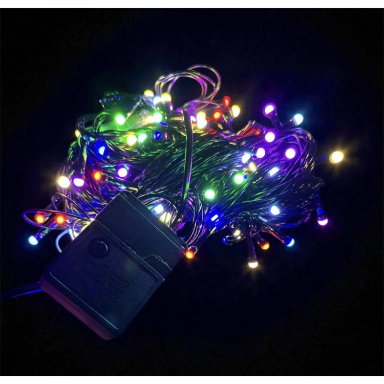 10M 100 LED Drop Tip RGB Light BLACK Cable MZ-17-2