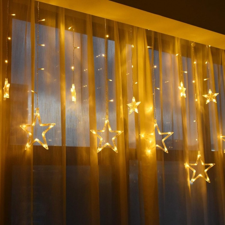 10-Pronged Star Curtain LED MZ-16-12