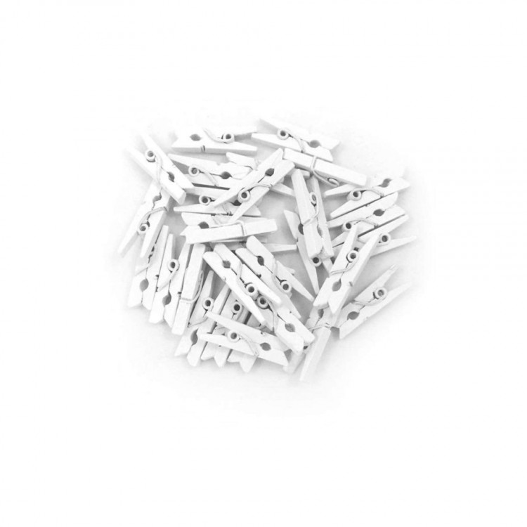 100'lü Beyaz Ahşap Mandal 2.5cm (10'lu Paket-1000 Adet) 100'lü Beyaz Ahşap Mandal 2.5cm (10'lu Paket-1000 Adet)