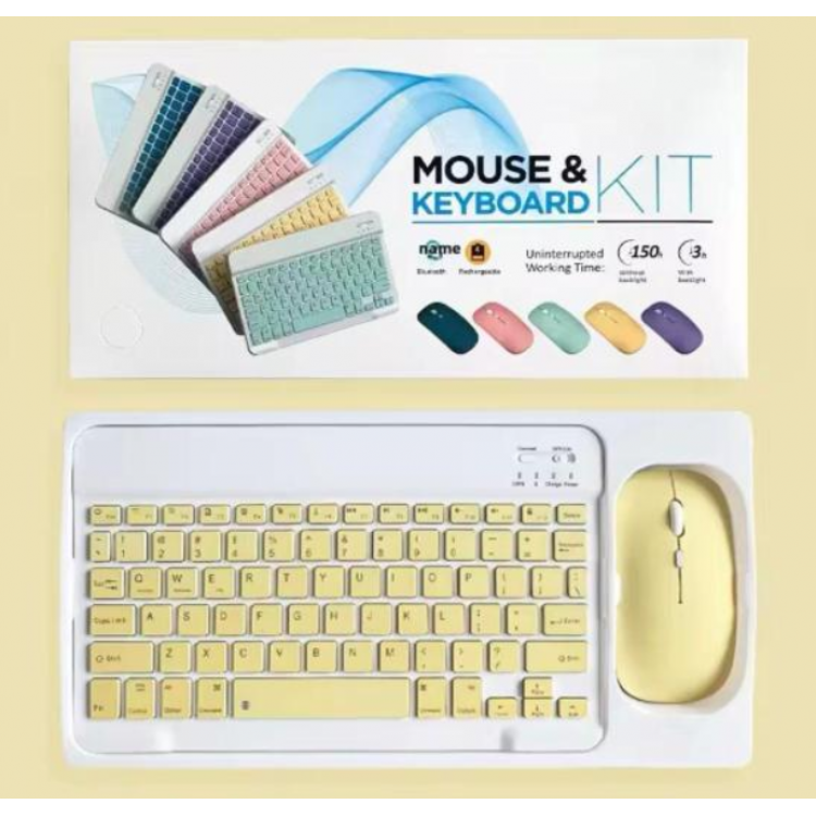 ZR20Km Sarı Kablosuz Klavye Mouse Set