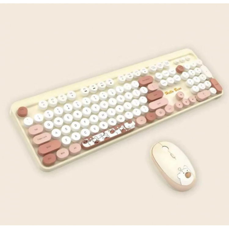 Hello Bear Sütlü Çay Klavye Mouse Set