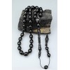 Oltu Stone Special Series Imame Diamond Carved Prayer Beads