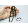 Oltu Stone and Yellow Galalith Knitting Embroidery Rosary