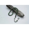 Oltu Stone and Galalith Fountain Nightingale Engraved Rosary