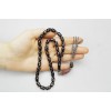 Oltu Stone Capsule Cut Fountain Red Processed Prayer Beads