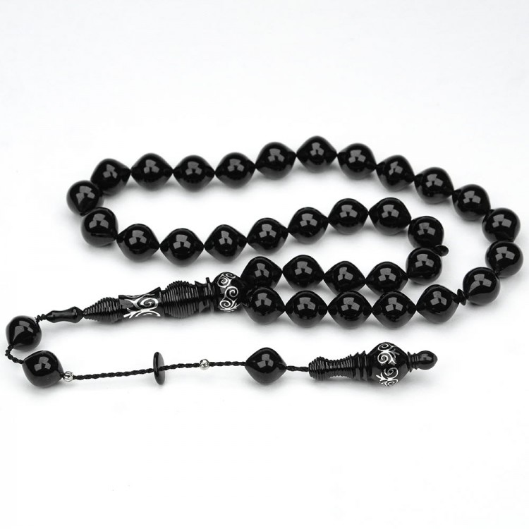 Oltu Taşı İmame Nakkaş Şalgami Kesim Tespih