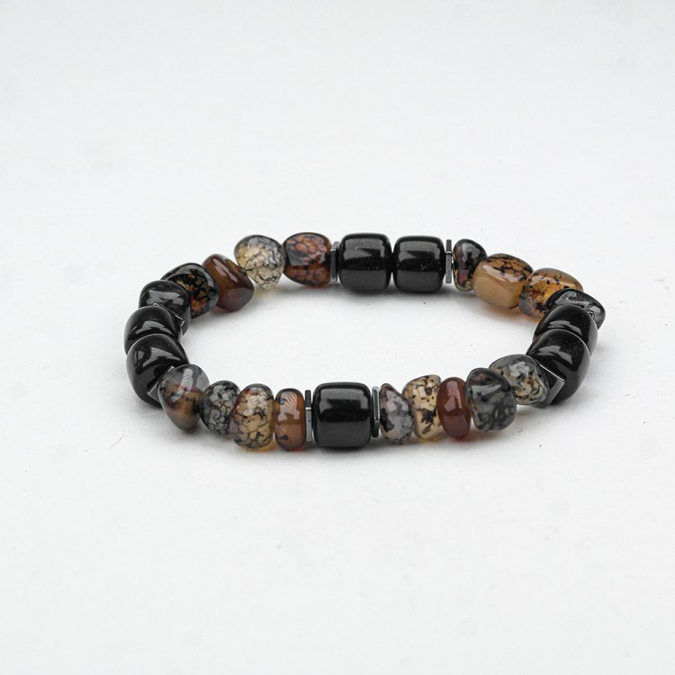 AKİK VE OLTU TAŞI  MİSİNA LASTİKLİ BİLEKLİK