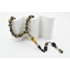 Oltu Stone and Galalith Beaded Teardrop Beaded Rosary Oltu Stone and Galalith Beaded Teardrop Beaded Rosary
