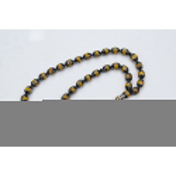 Oltu Stone and Galalith Beaded Teardrop Beaded Rosary Oltu Stone and Galalith Beaded Teardrop Beaded Rosary
