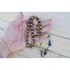 Oltu Stone and Galalith Beaded Teardrop Beaded Rosary Oltu Stone and Galalith Beaded Teardrop Beaded Rosary