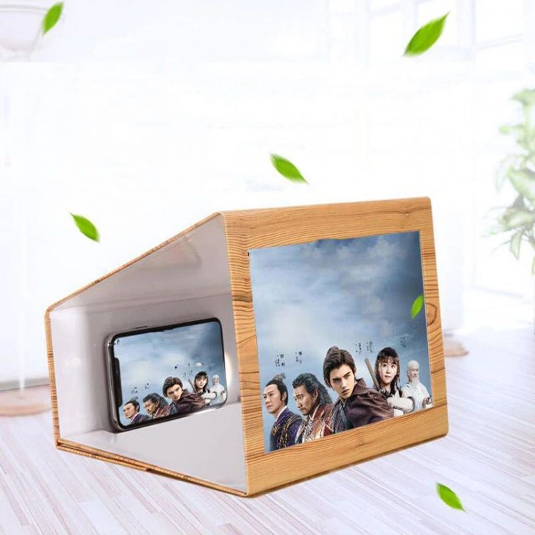 3D Wooden Mobile Phone Screen Magnifier