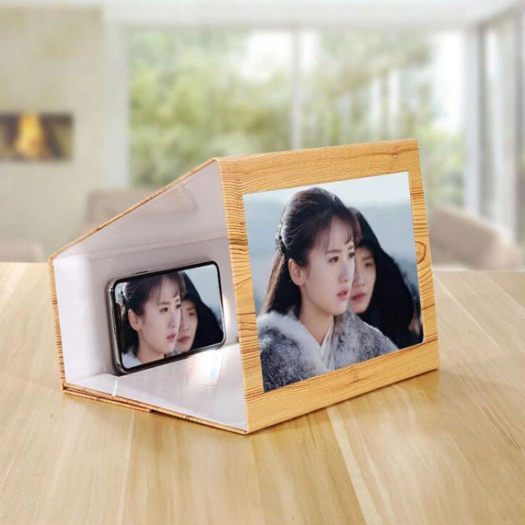 3D Wooden Mobile Phone Screen Magnifier