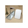 White Magnifying Pocket Mirror Rectangular