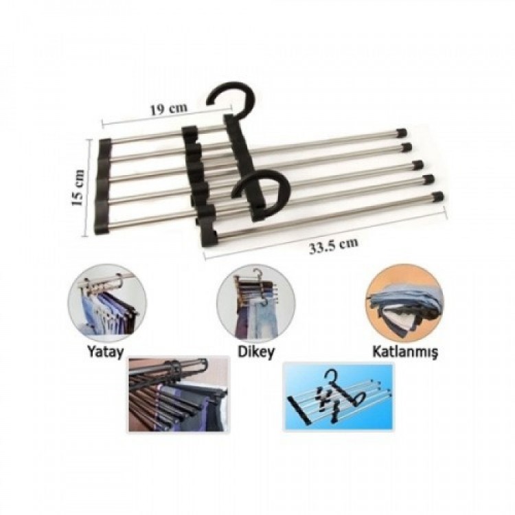 Movable Trouser Hanger 5 in 1