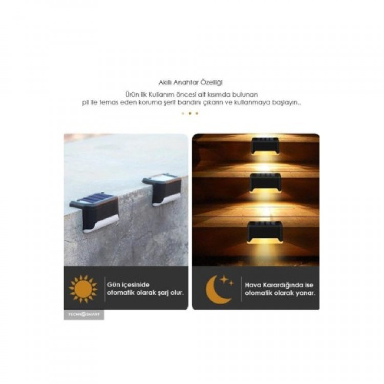 WaterProof Solar Stair Lamp 4 Pieces