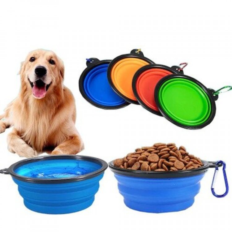 Foldable Cat Dog Food and Water Bowl Foldable Cat Dog Food and Water Bowl