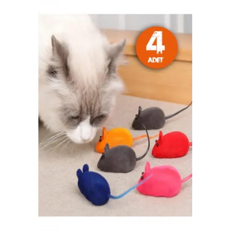 Cat Training Play Mouse 4 Pieces