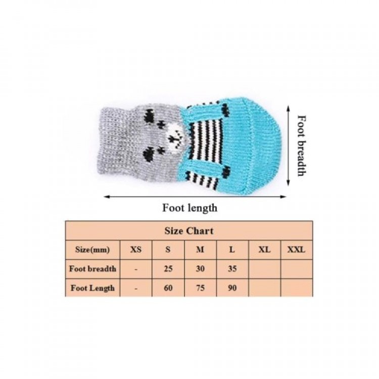 Non-Slip Knitted Socks for Cats and Dogs