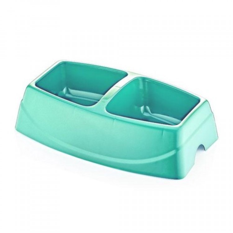Mikopet Double Small Food Bowl Mikopet Double Small Food Bowl