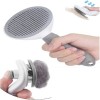 Automatic Cleaning Pet Comb Gray