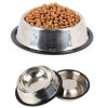 Stainless Steel Metal Food Bowl 22 cm.