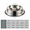 Stainless Steel Metal Food Bowl 22 cm.