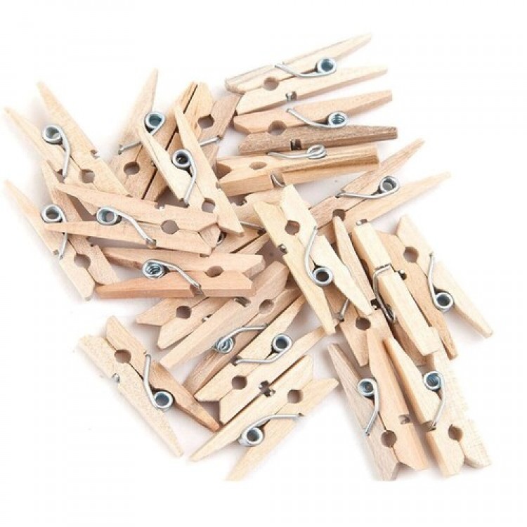 Wooden Mini Clothespin
