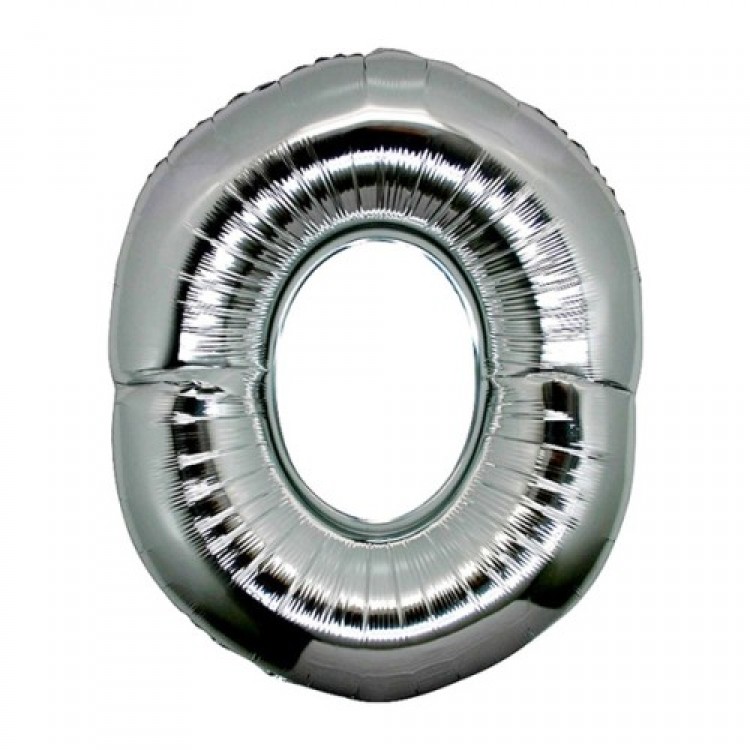 Silver Color Foil Letter Balloon 1 Meter