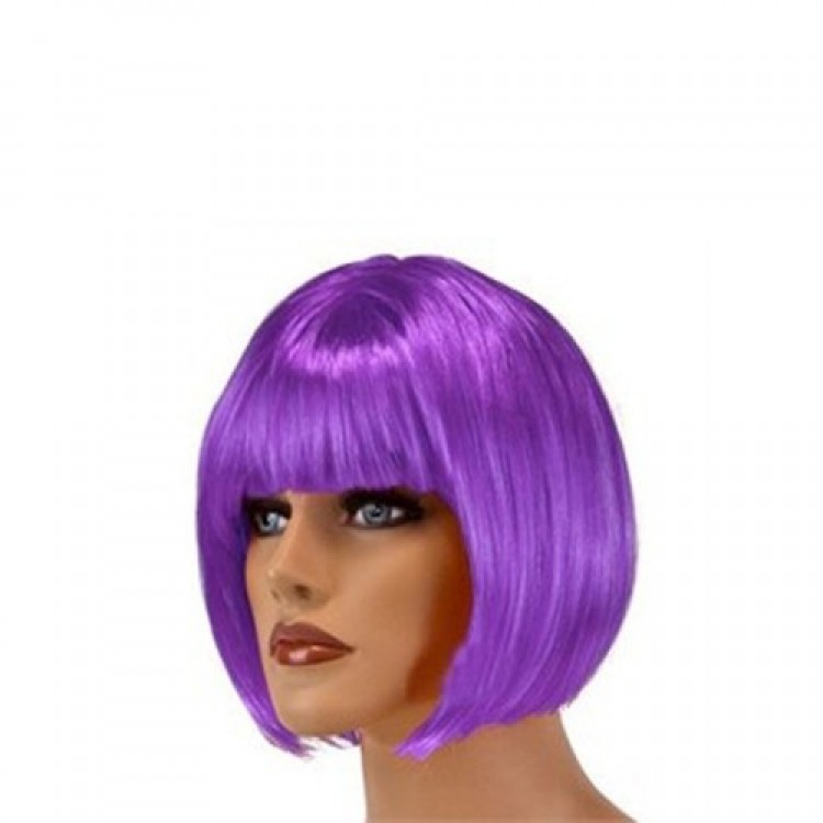 Short Purple Wig Hair