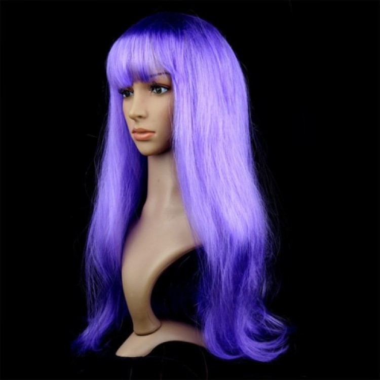 Purple Long Party Wig