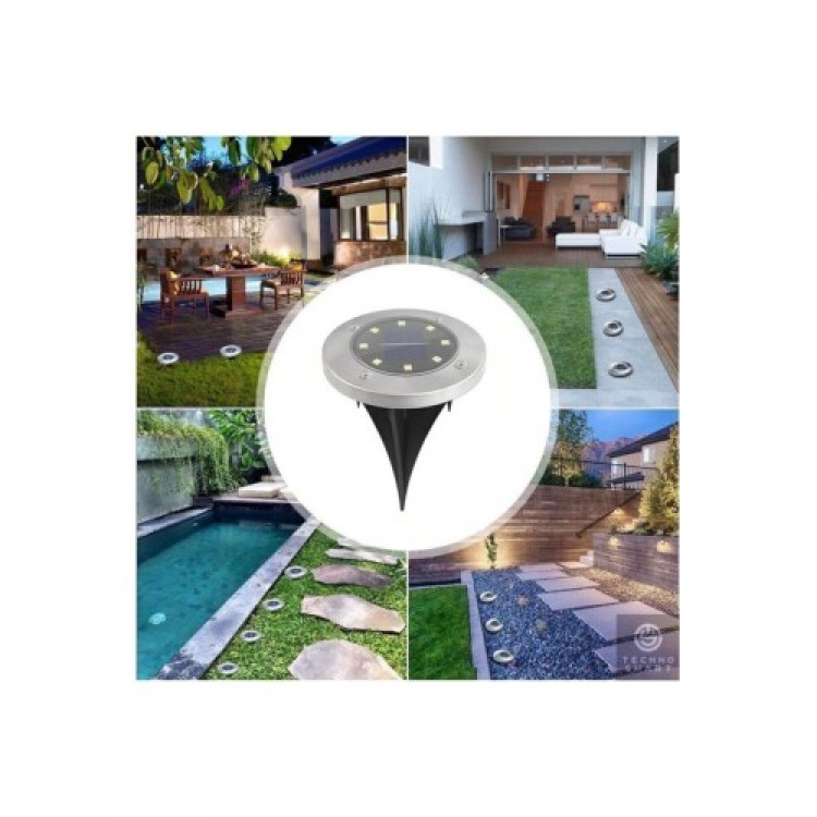 Solar-Powered Garden Lighting Set, 4 Pieces