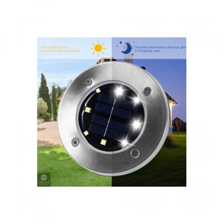 Solar-Powered Garden Lighting Set, 4 Pieces