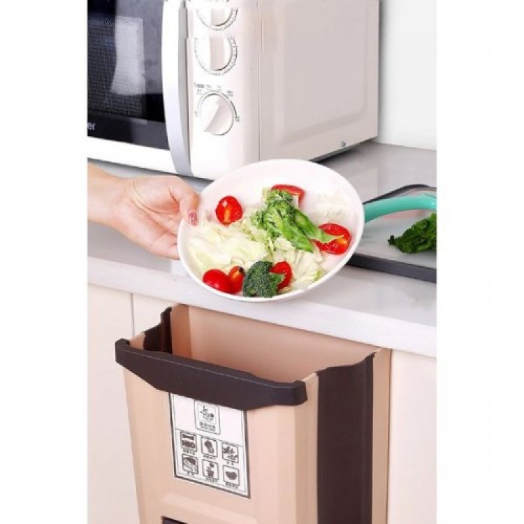 Foldable Hanging Trash Can 9 lt. Foldable Hanging Trash Can 9 lt.