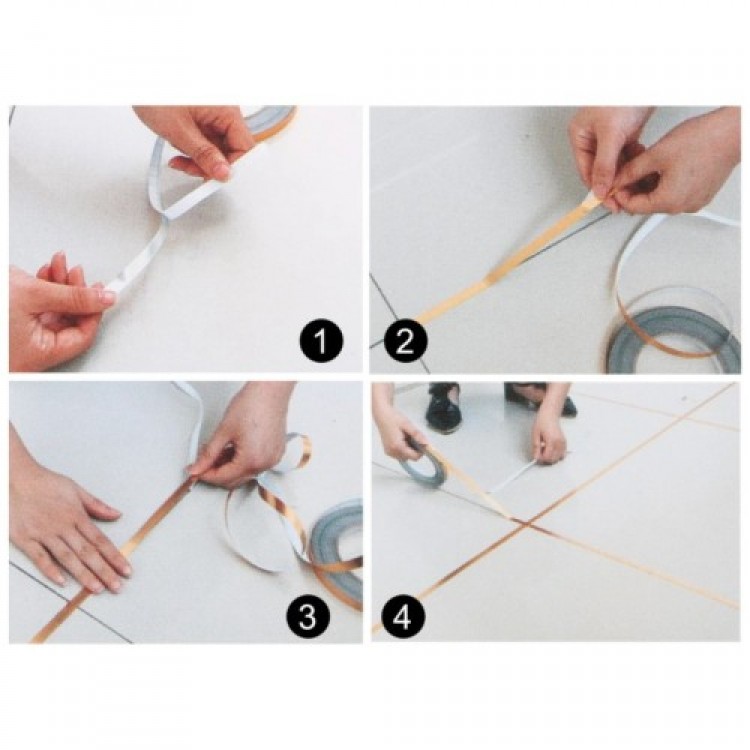 Gri Fayans Arası Şerit Bant Gri Fayans Arası Şerit Bant