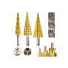 Stepped Drill Bit Sheet Metal Drilling Punch Set