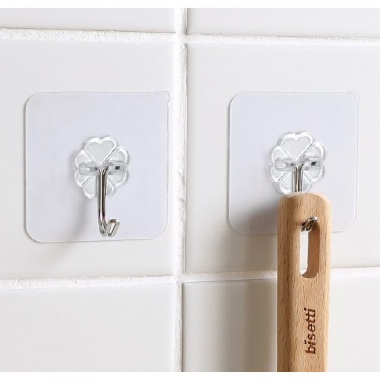 Self-Adhesive Transparent Hanger 5-Piece Set