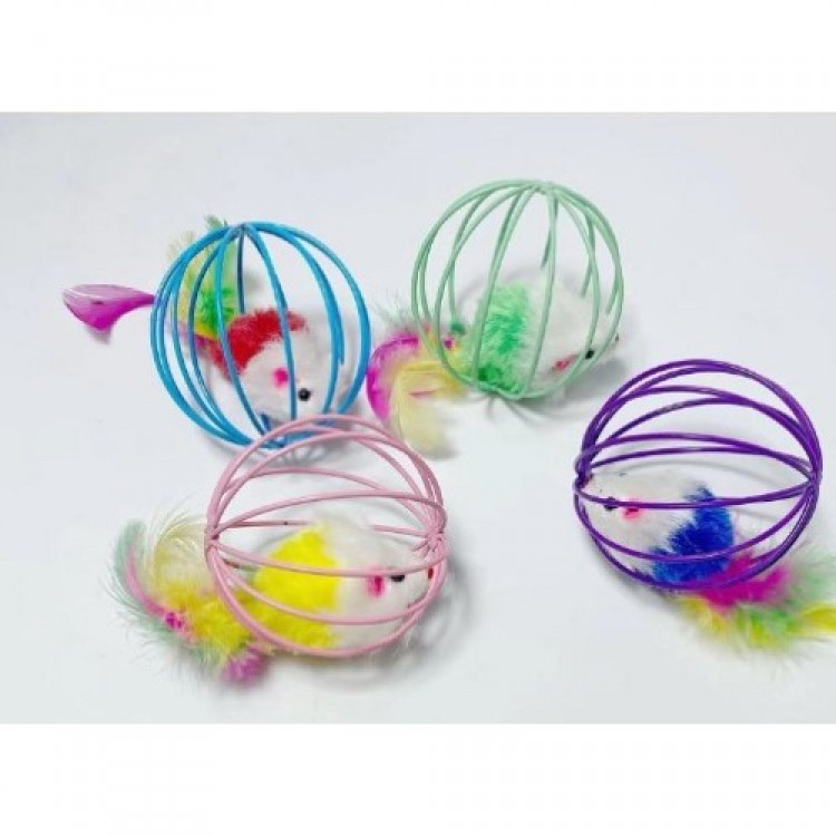 Cage Mouse Cat Dog Play Ball