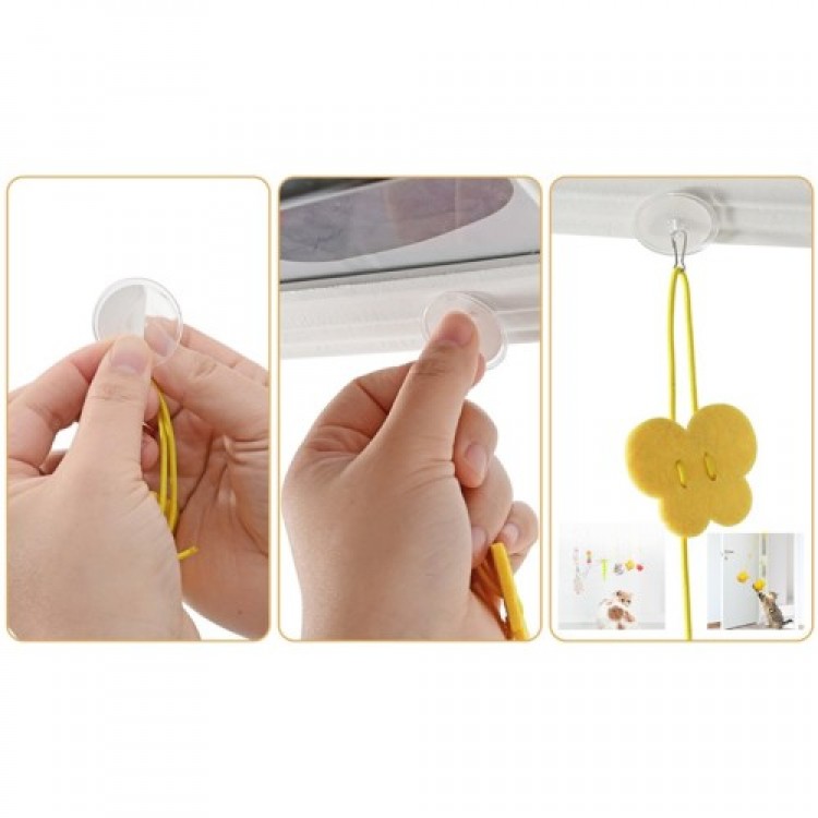 Butterfly Model Elastic Self-Adhesive Cat Toy Lure